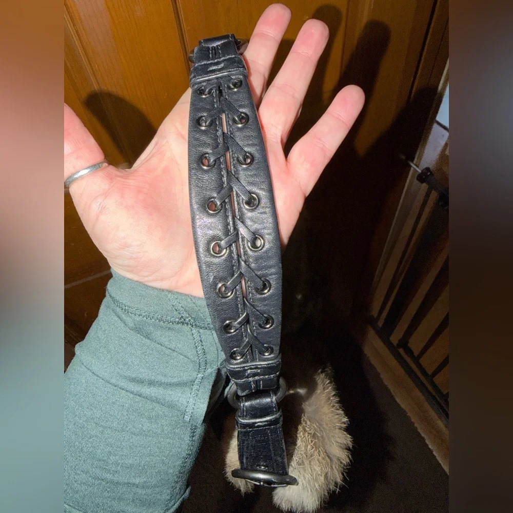 Vintage Coach Soho Quilted Rabbit Fur Hobo Y2K - Picture 8 of 15